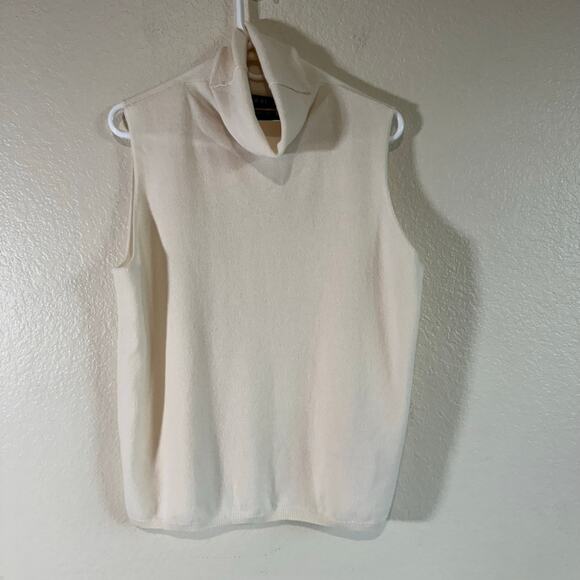 NWT Lauren Ralph Lauren Washable Cashmere Old Money Cream Turtleneck Sweater XXL - Picture 1 of 12